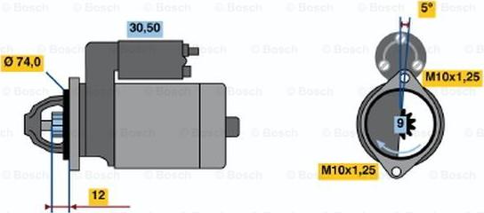 BOSCH 0 986 015 031 - Démarreur cwaw.fr