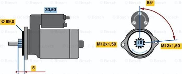 BOSCH 0 986 015 391 - Démarreur cwaw.fr