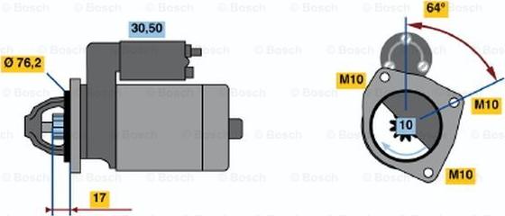 BOSCH 0 986 015 260 - Démarreur cwaw.fr