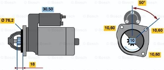 BOSCH 0 986 015 200 - Démarreur cwaw.fr