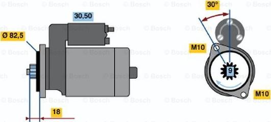 BOSCH 0 986 015 791 - Démarreur cwaw.fr