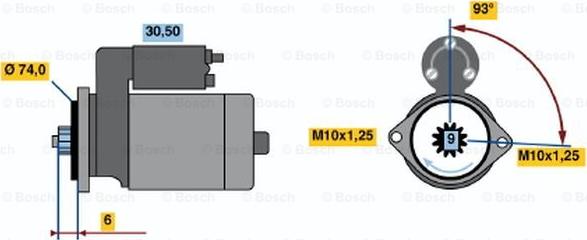 BOSCH 0 986 015 761 - Démarreur cwaw.fr