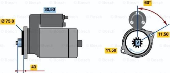 BOSCH 0 986 015 721 - Démarreur cwaw.fr