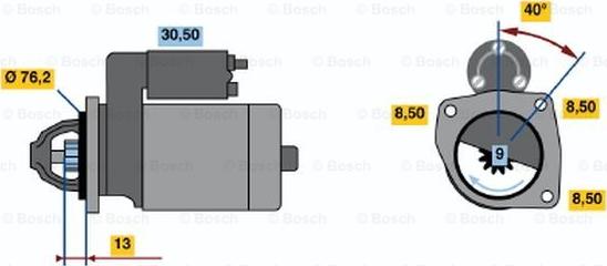 BOSCH 0 986 016 910 - Démarreur cwaw.fr