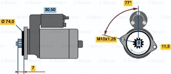 BOSCH 0 986 016 441 - Démarreur cwaw.fr