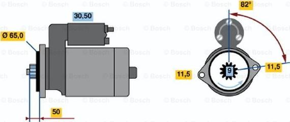 BOSCH 0 986 016 431 - Démarreur cwaw.fr