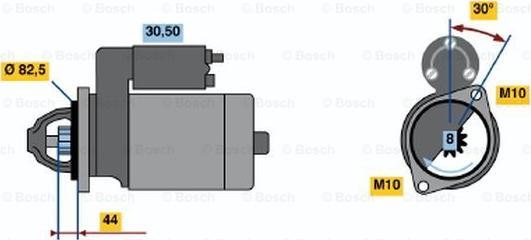 BOSCH 0 986 016 591 - Démarreur cwaw.fr