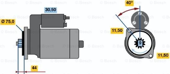 BOSCH 0 986 016 651 - Démarreur cwaw.fr