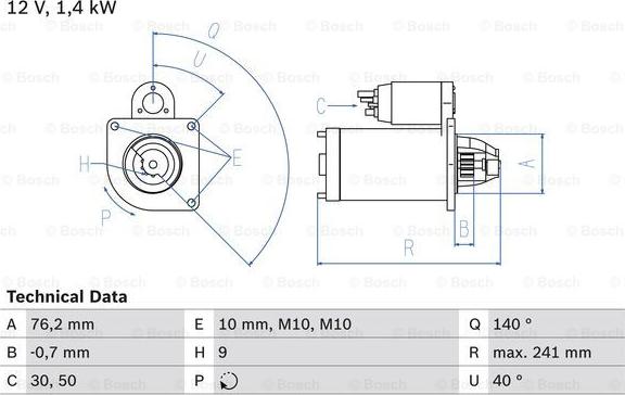 BOSCH 0 986 016 660 - Démarreur cwaw.fr