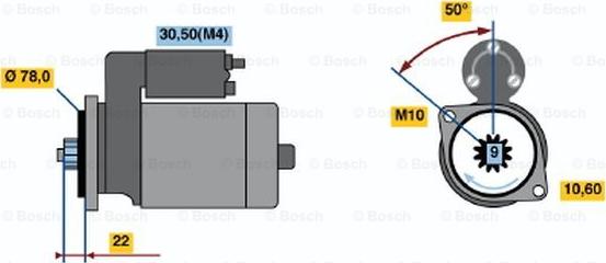 BOSCH 0 986 016 151 - Démarreur cwaw.fr