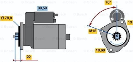 BOSCH 0 986 016 161 - Démarreur cwaw.fr