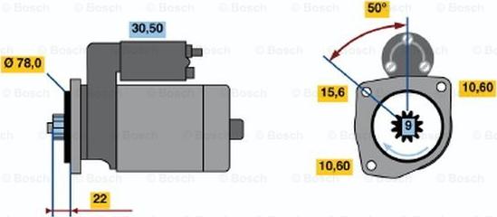 BOSCH 0 986 016 171 - Démarreur cwaw.fr