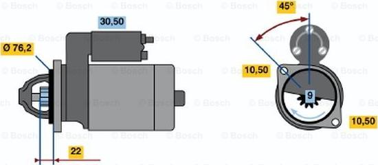 BOSCH 0 986 016 860 - Démarreur cwaw.fr