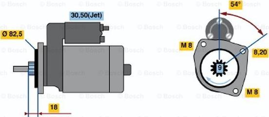 BOSCH 0 986 016 320 - Démarreur cwaw.fr