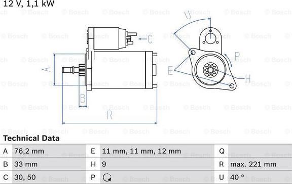 BOSCH 0 986 016 290 - Démarreur cwaw.fr