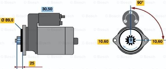 BOSCH 0 986 016 261 - Démarreur cwaw.fr