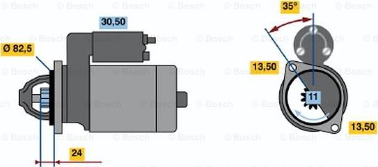 BOSCH 0 986 016 200 - Démarreur cwaw.fr