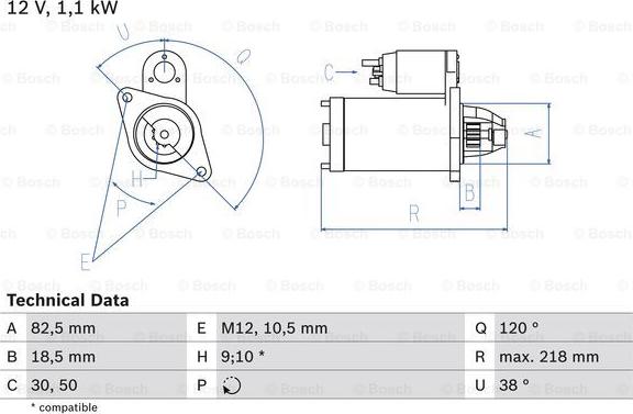 BOSCH 0 986 016 280 - Démarreur cwaw.fr