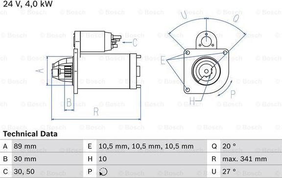 BOSCH 0 986 016 220 - Démarreur cwaw.fr