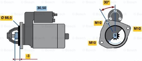 BOSCH 0 986 016 711 - Démarreur cwaw.fr