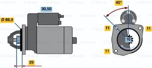 BOSCH 0 986 010 960 - Démarreur cwaw.fr