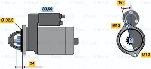 BOSCH 0 986 010 900 - Démarreur cwaw.fr