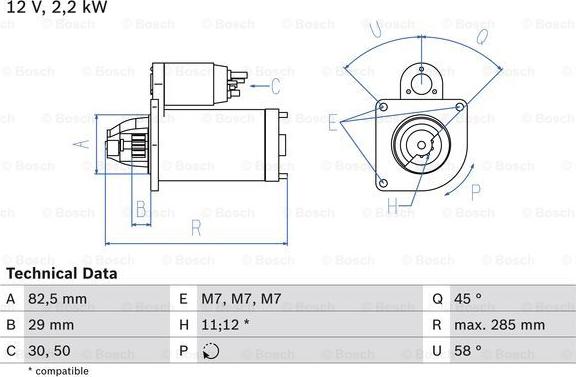 BOSCH 0 986 010 600 - Démarreur cwaw.fr