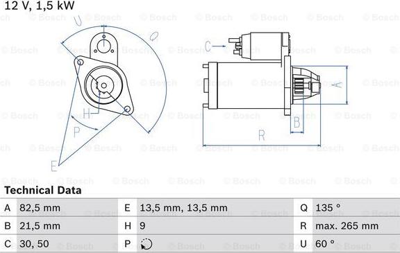 BOSCH 0 986 010 840 - Démarreur cwaw.fr