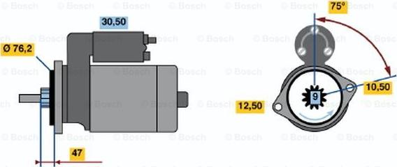 BOSCH 0 986 010 360 - Démarreur cwaw.fr