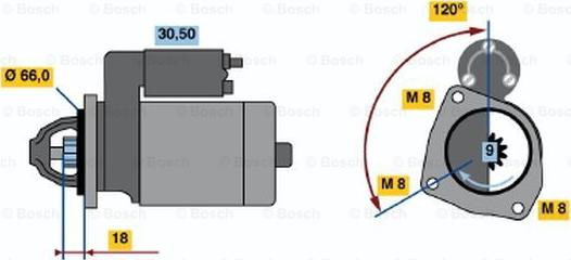 BOSCH 0 986 010 260 - Démarreur cwaw.fr