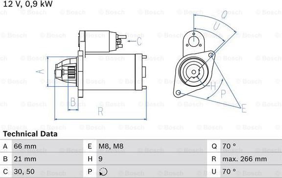 BOSCH 0 986 010 200 - Démarreur cwaw.fr