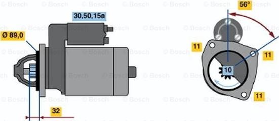 BOSCH 0 986 010 710 - Démarreur cwaw.fr