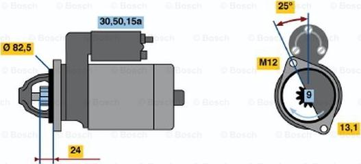 BOSCH 0 986 010 780 - Démarreur cwaw.fr