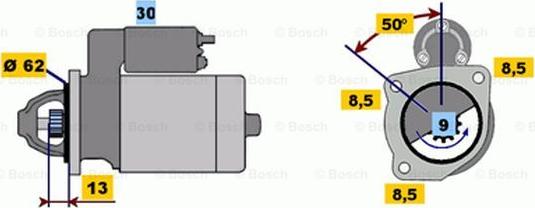 BOSCH 0 986 011 941 - Démarreur cwaw.fr