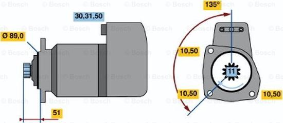 BOSCH 0 986 011 460 - Démarreur cwaw.fr