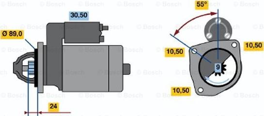 BOSCH 0 986 011 790 - Démarreur cwaw.fr