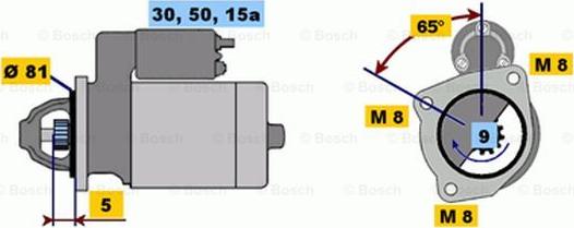 BOSCH 0 986 011 780 - Démarreur cwaw.fr