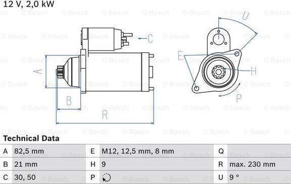 BOSCH 0 986 018 940 - Démarreur cwaw.fr