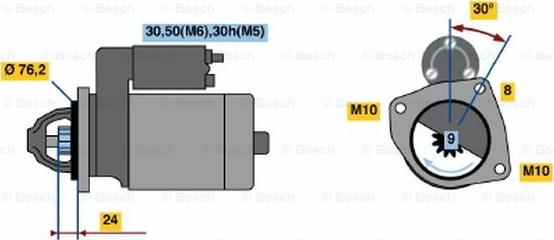 BOSCH 0 986 018 460 - Démarreur cwaw.fr