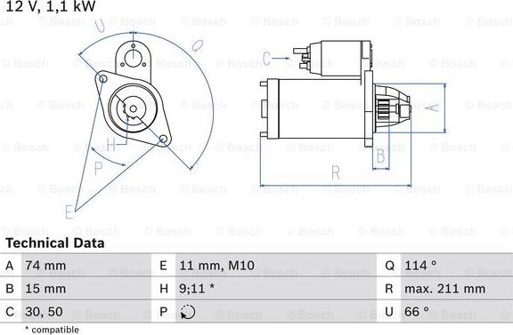 BOSCH 0 986 018 480 - Démarreur cwaw.fr