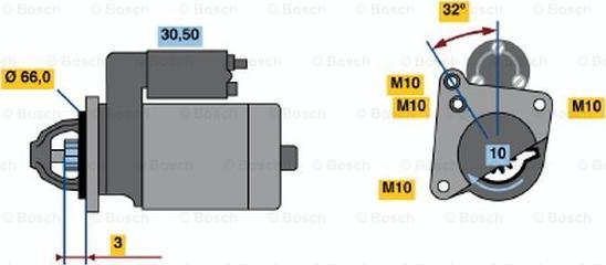 BOSCH 0 986 018 591 - Démarreur cwaw.fr