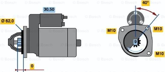 BOSCH 0 986 018 581 - Démarreur cwaw.fr