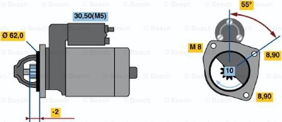 BOSCH 0 986 018 521 - Démarreur cwaw.fr