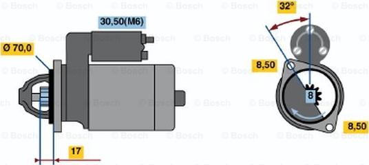 BOSCH 0 986 018 571 - Démarreur cwaw.fr