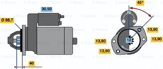 BOSCH 0 986 018 651 - Démarreur cwaw.fr