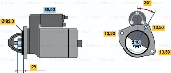 BOSCH 0 986 018 161 - Démarreur cwaw.fr