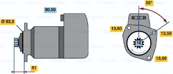 BOSCH 0 986 018 100 - Démarreur cwaw.fr