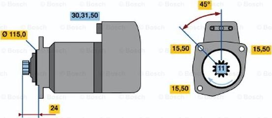 BOSCH 0 986 018 810 - Démarreur cwaw.fr