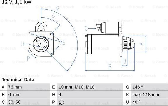 BOSCH 0 986 018 870 - Démarreur cwaw.fr