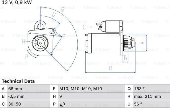 BOSCH 0 986 018 360 - Démarreur cwaw.fr